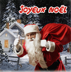 Gif joyeux Noël bonhommes de neige